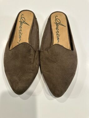 American rag  Brown Suede Pointed Toe flats